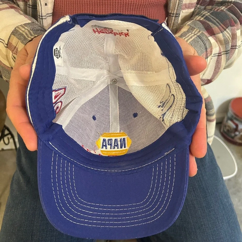 NAPA Racing Snapback‎ Trucker Hat Chase Elliott 24 Hendrick Motors Blue Wht Mesh